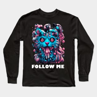 Techno T-Shirt - Follow Me Organism - Catsondrugs.com - Techno, rave, edm, festival, techno, trippy, music, 90s rave, psychedelic, party, trance, rave music, rave krispies, rave flyer T-Shirt T-Shirt T-Shirt Long Sleeve T-Shirt